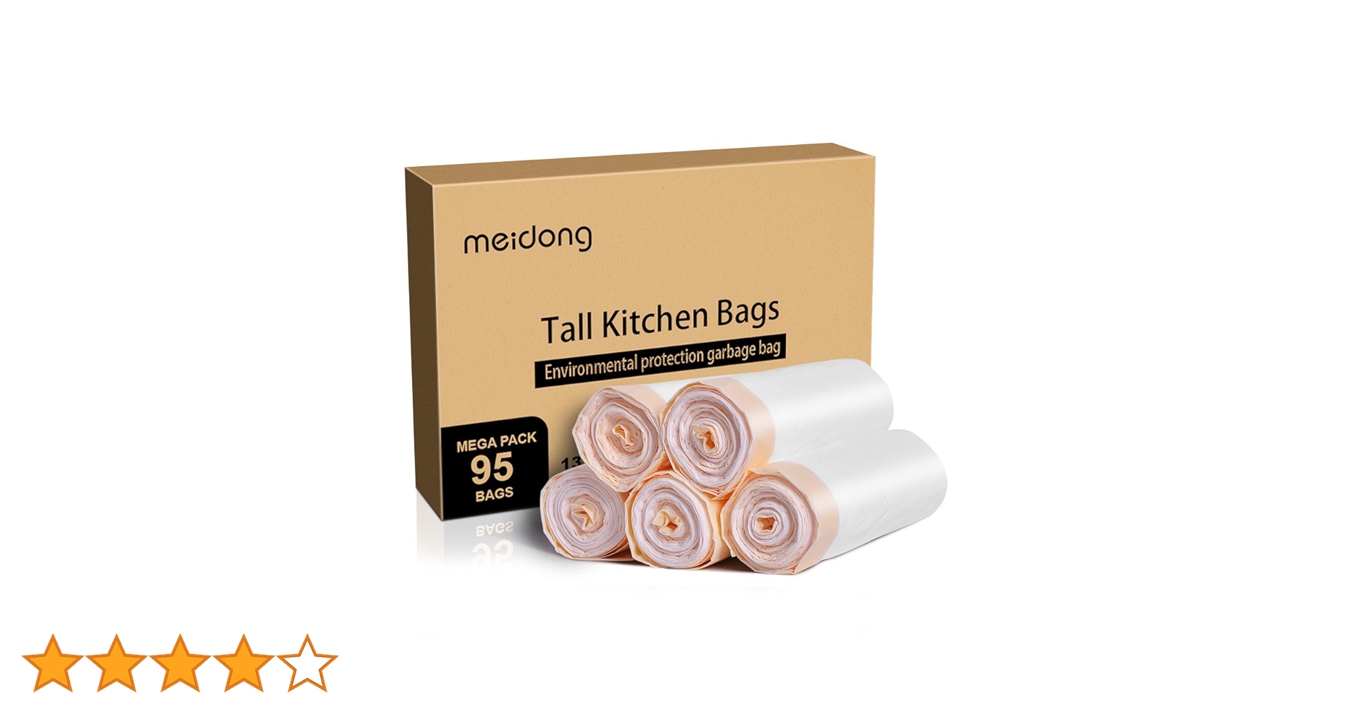 断捨離☆売り切り希望 ぱぴこ Amazon | meidong ゴミ袋 13ガロン 大型 トールキッチン 引き紐